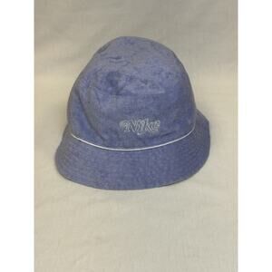 Vintage Nike Bucket Purple Hat Medium Reversible Striped Kids EUC Rare 90s